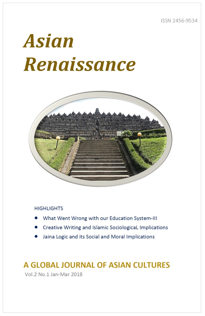 Asian Renaissance A Global Journal of Asian Cultures Vol.2(1) edited by Chandra B Varma (E-Journal; Downloadable)
